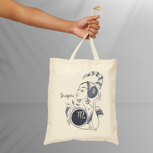 Scorpio Cotton Canvas Tote Bag