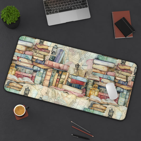 Bookish Computer Desk Mat