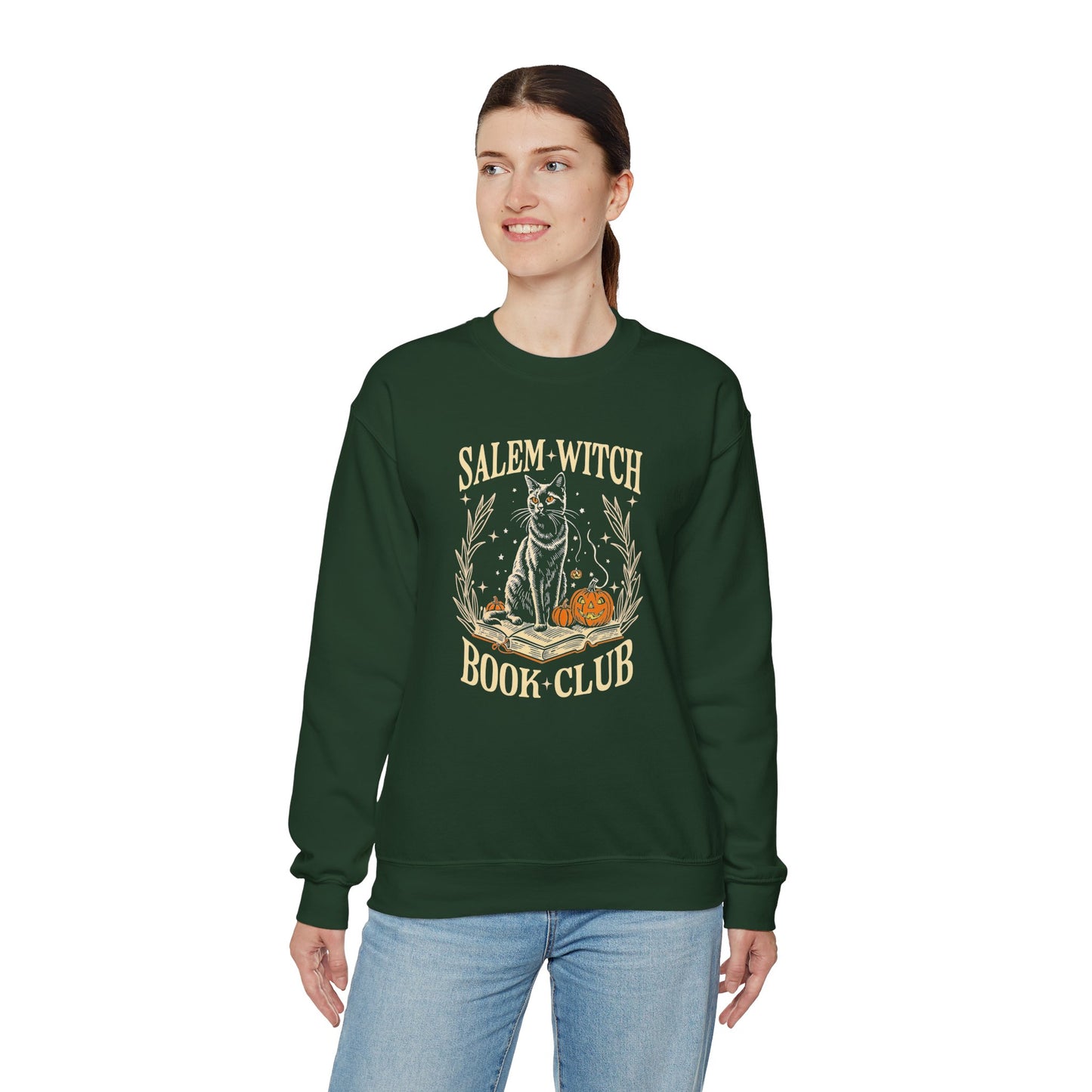 Salem Witch Book Club Halloween Unisex Crewneck Sweatshirt