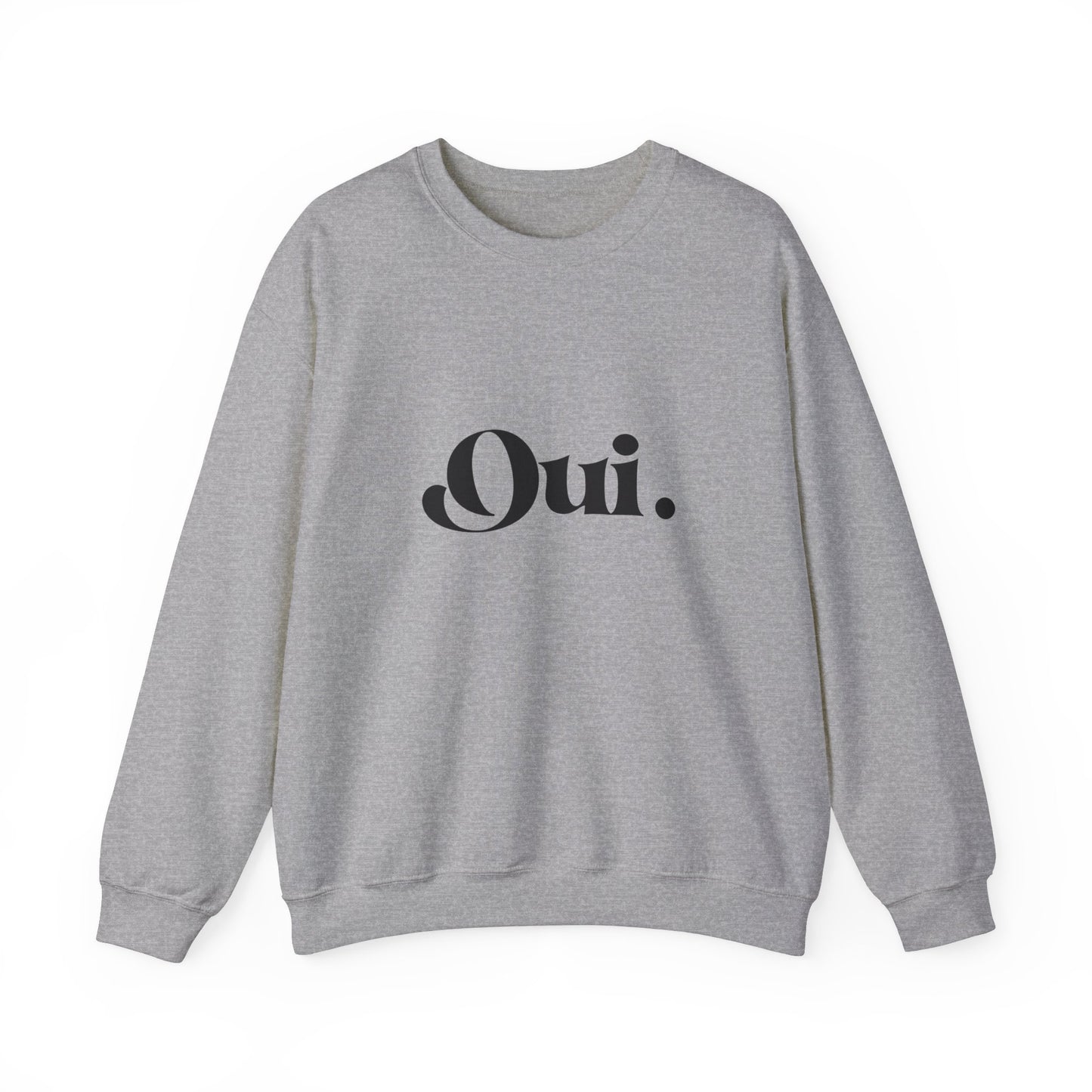 Oui Sweatshirt, Minimalist French Crewneck