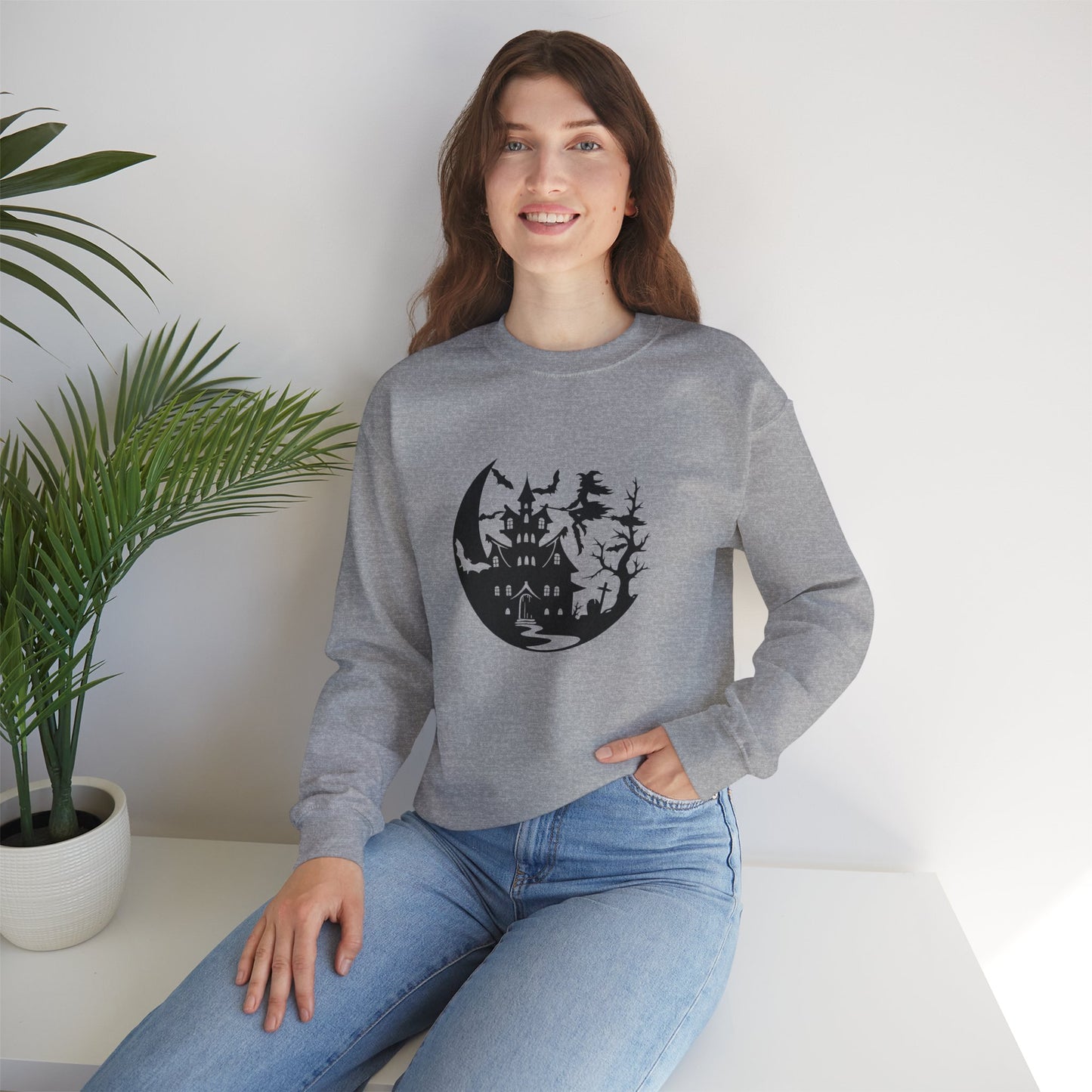 Spooky Halloween Unisex Crewneck Sweatshirt