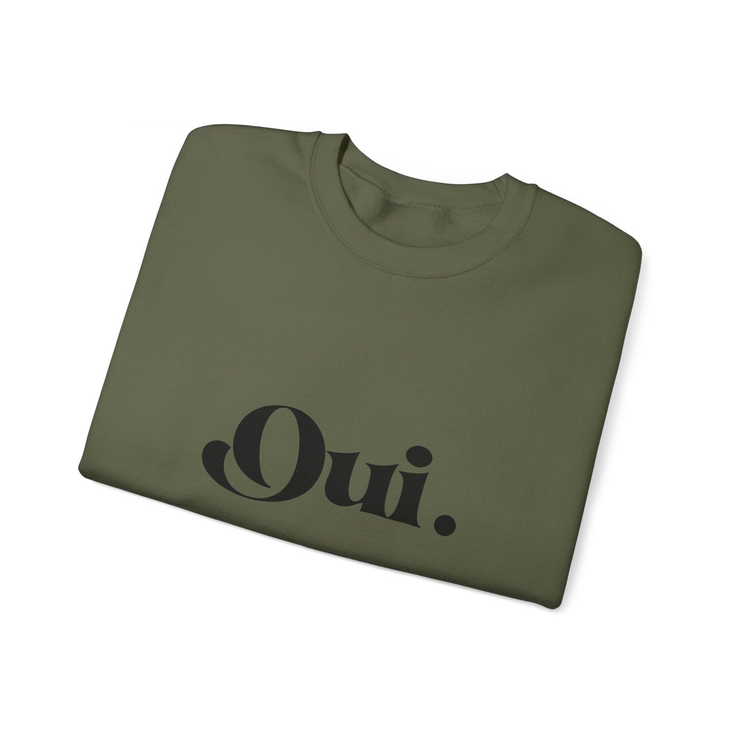 Oui Sweatshirt, Minimalist French Crewneck