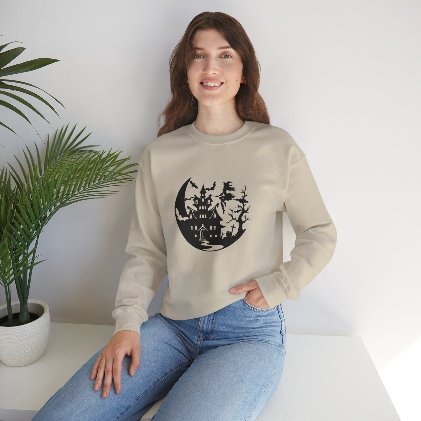 Spooky Halloween Unisex Crewneck Sweatshirt