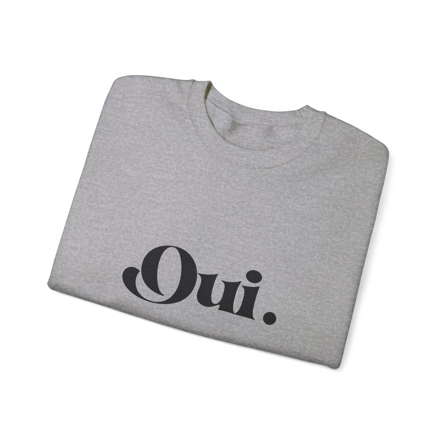 Oui Sweatshirt, Minimalist French Crewneck