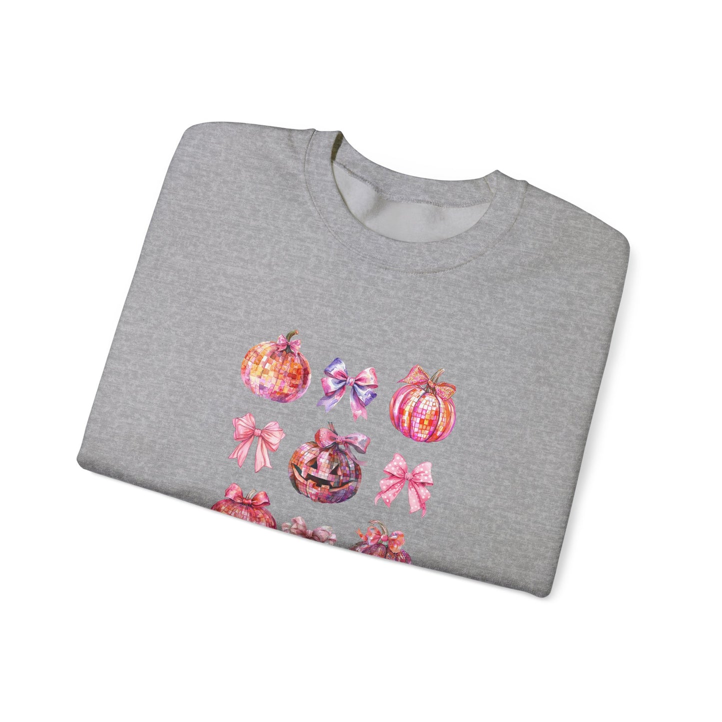 Halloween Disco Pumpkins Unisex Crewneck Sweatshirt