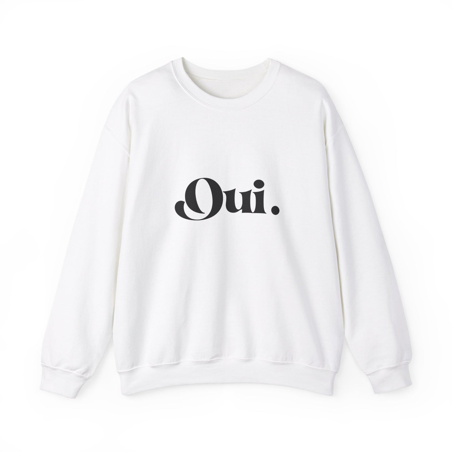 Oui Sweatshirt, Minimalist French Crewneck