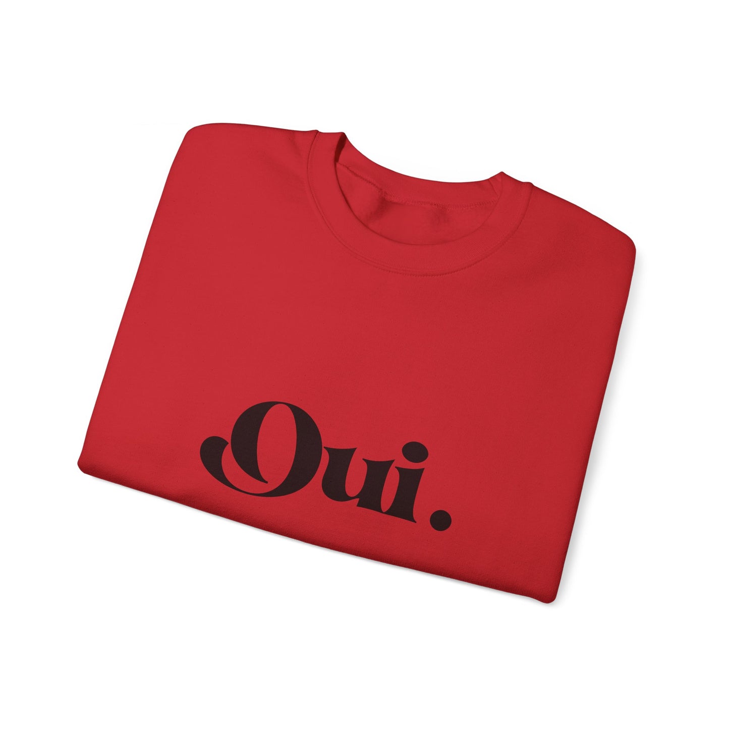 Oui Sweatshirt, Minimalist French Crewneck