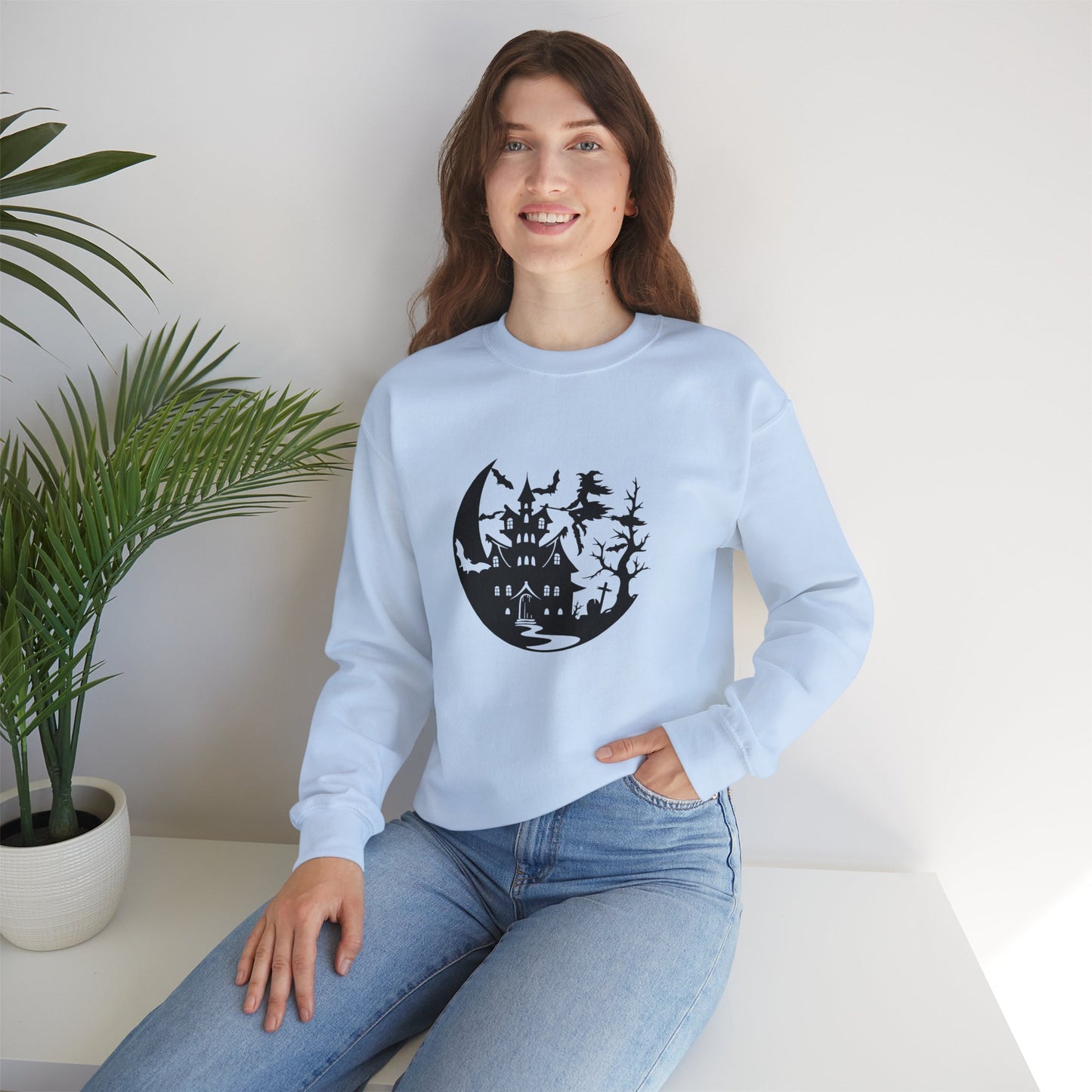 Spooky Halloween Unisex Crewneck Sweatshirt