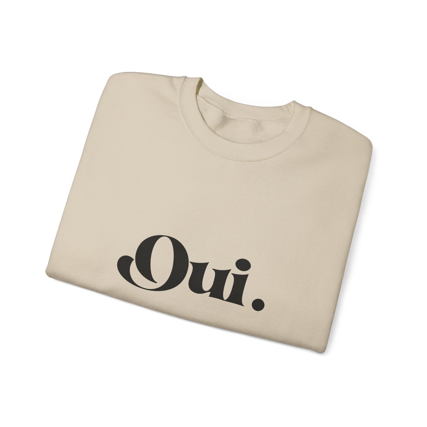 Oui Sweatshirt, Minimalist French Crewneck