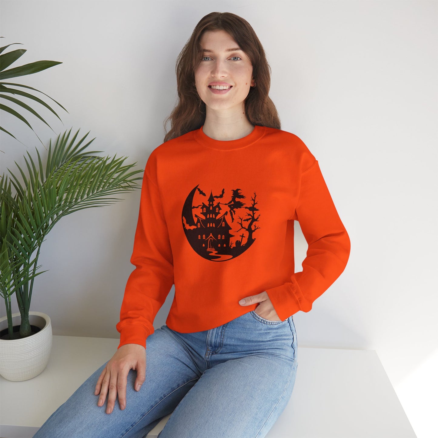 Spooky Halloween Unisex Crewneck Sweatshirt