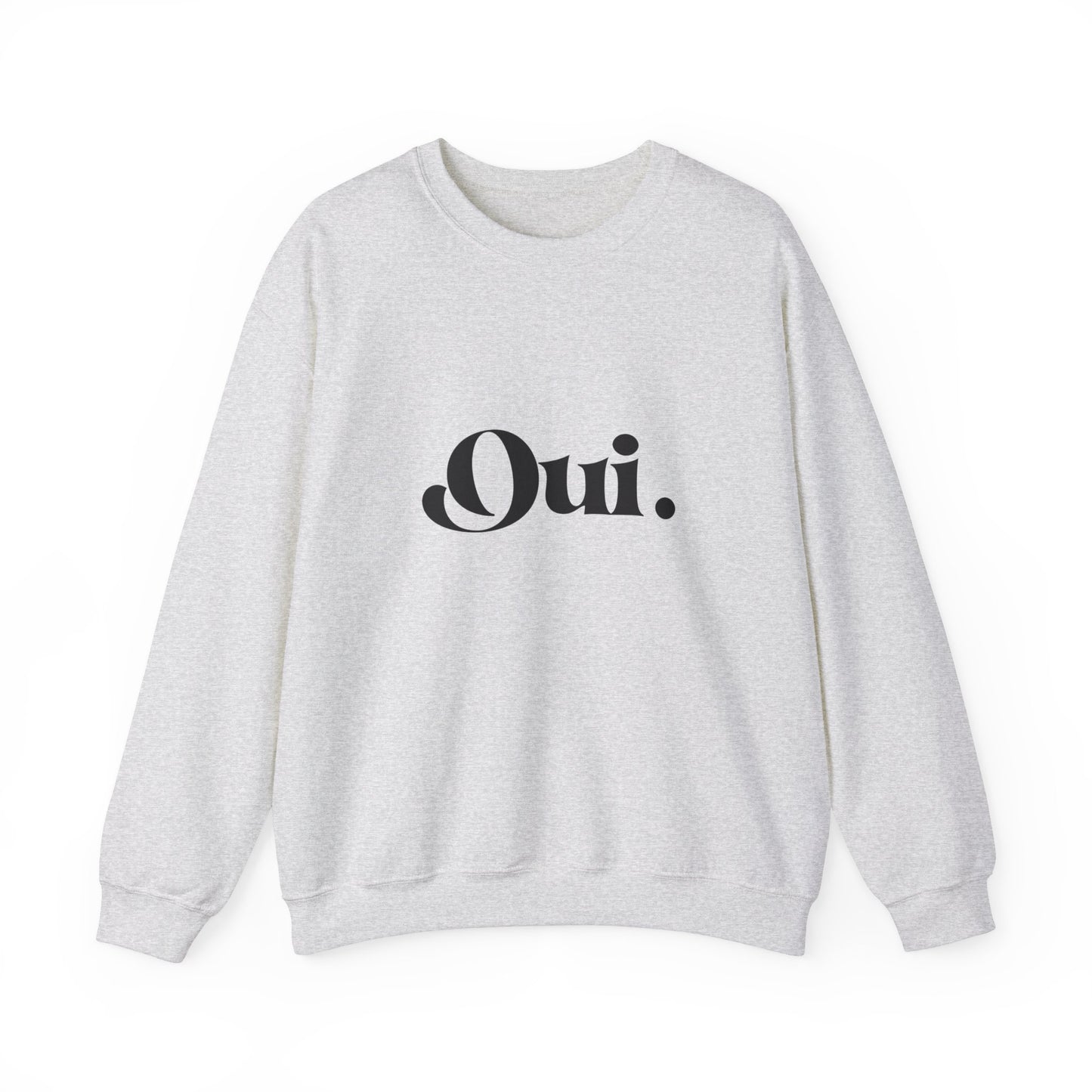 Oui Sweatshirt, Minimalist French Crewneck