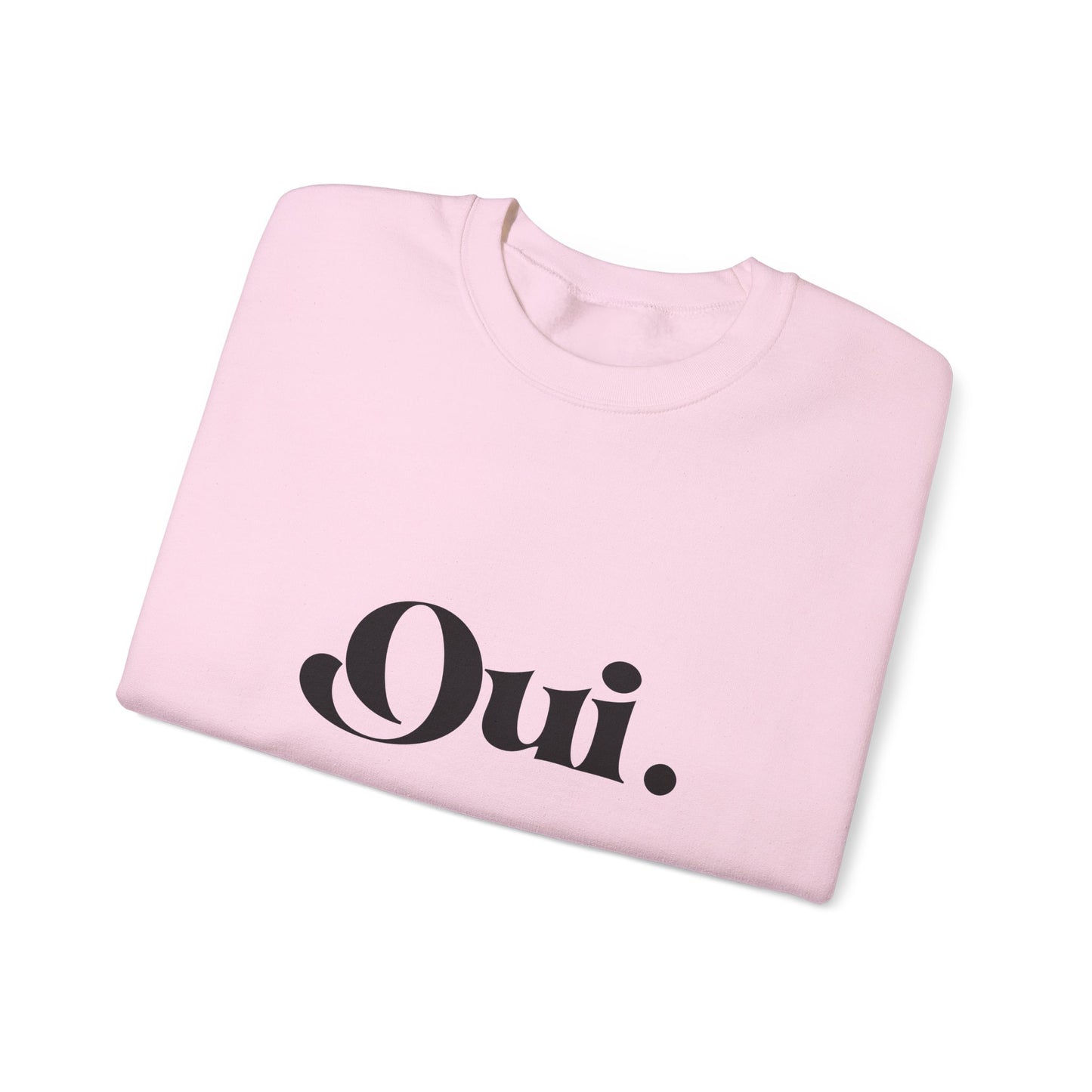 Oui Sweatshirt, Minimalist French Crewneck