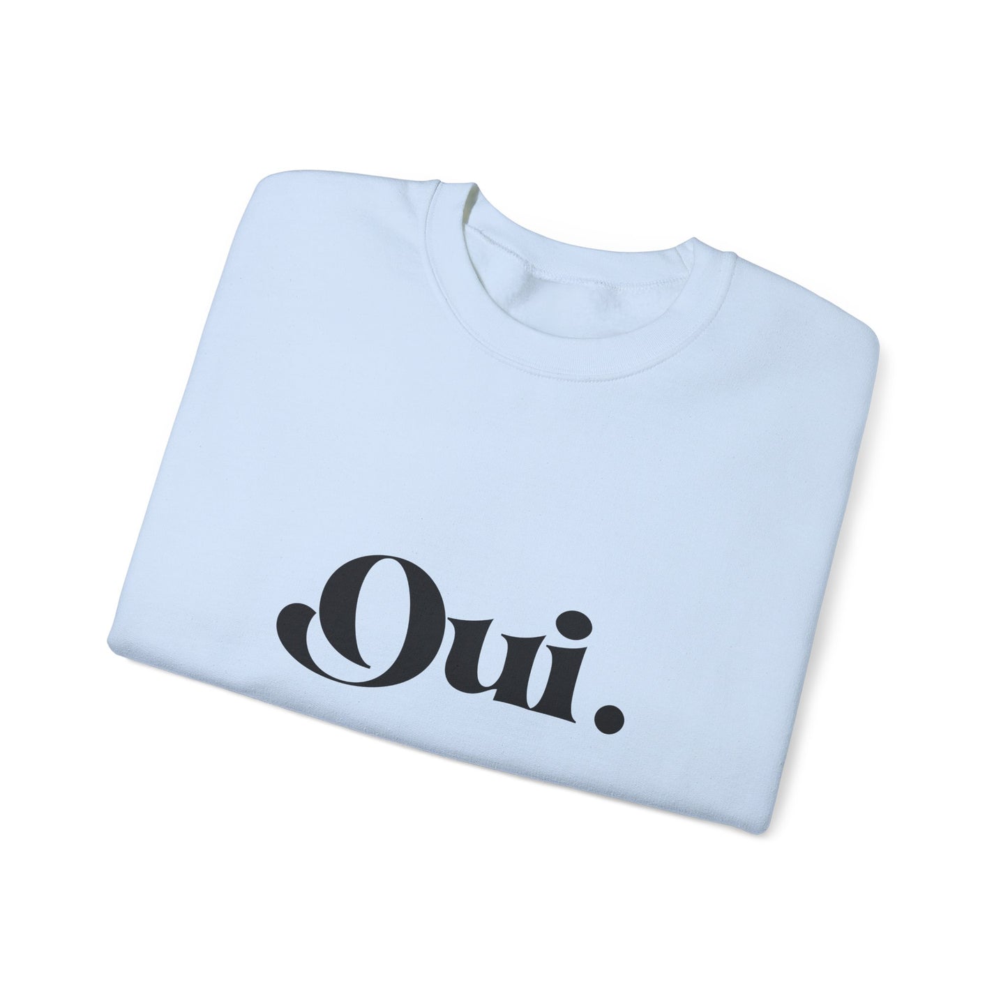 Oui Sweatshirt, Minimalist French Crewneck