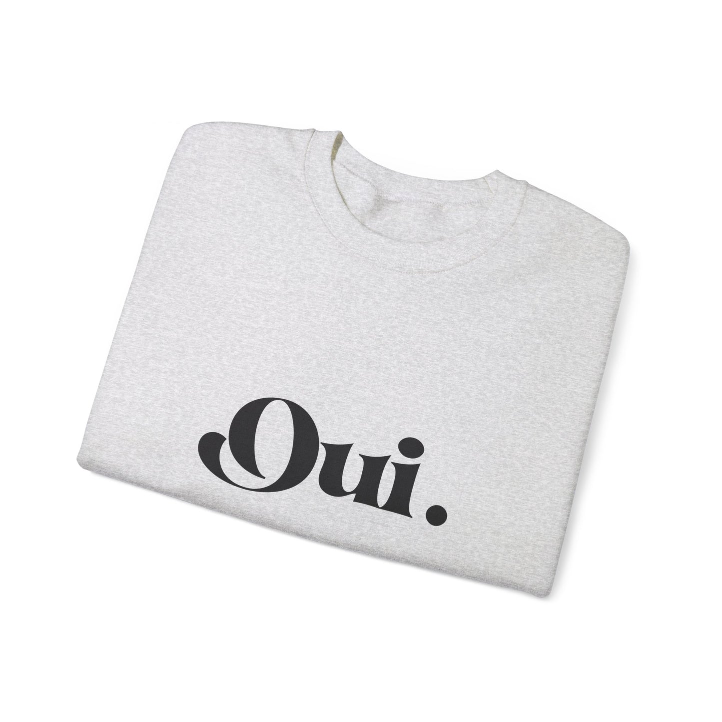 Oui Sweatshirt, Minimalist French Crewneck