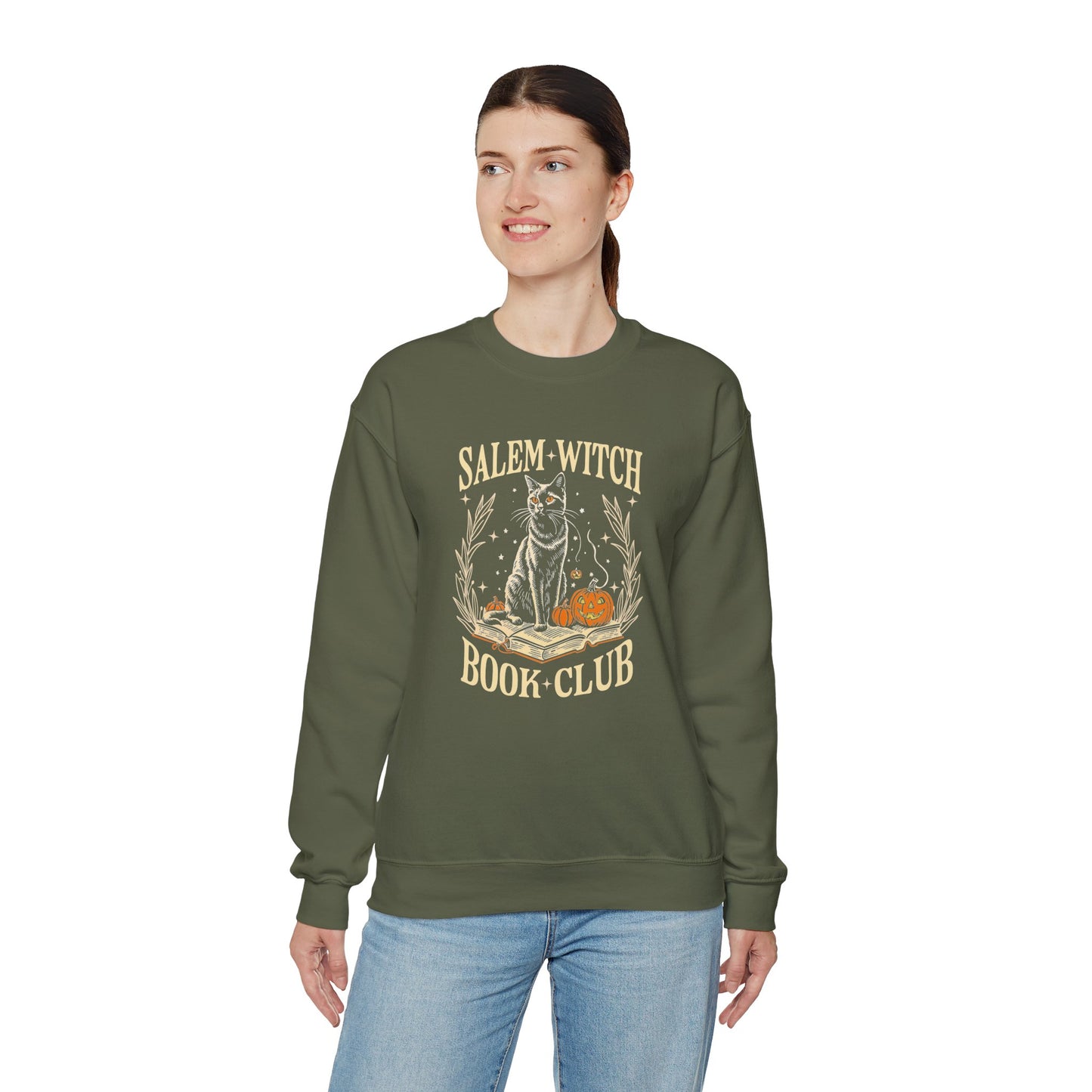 Salem Witch Book Club Halloween Unisex Crewneck Sweatshirt