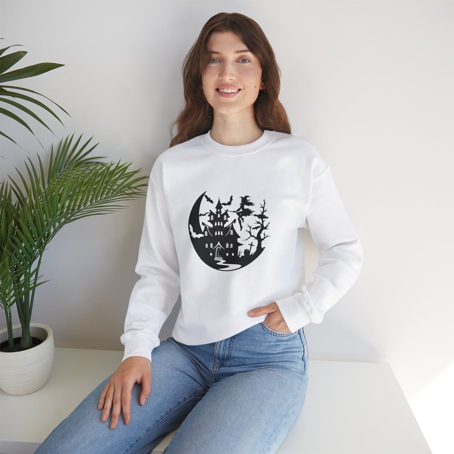 Spooky Halloween Unisex Crewneck Sweatshirt