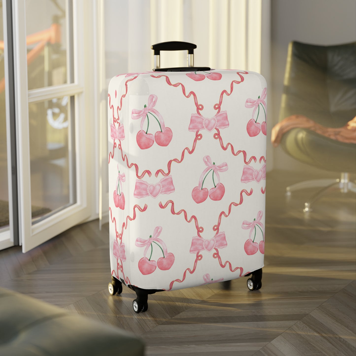 Coquette Cherry Luggage Cover