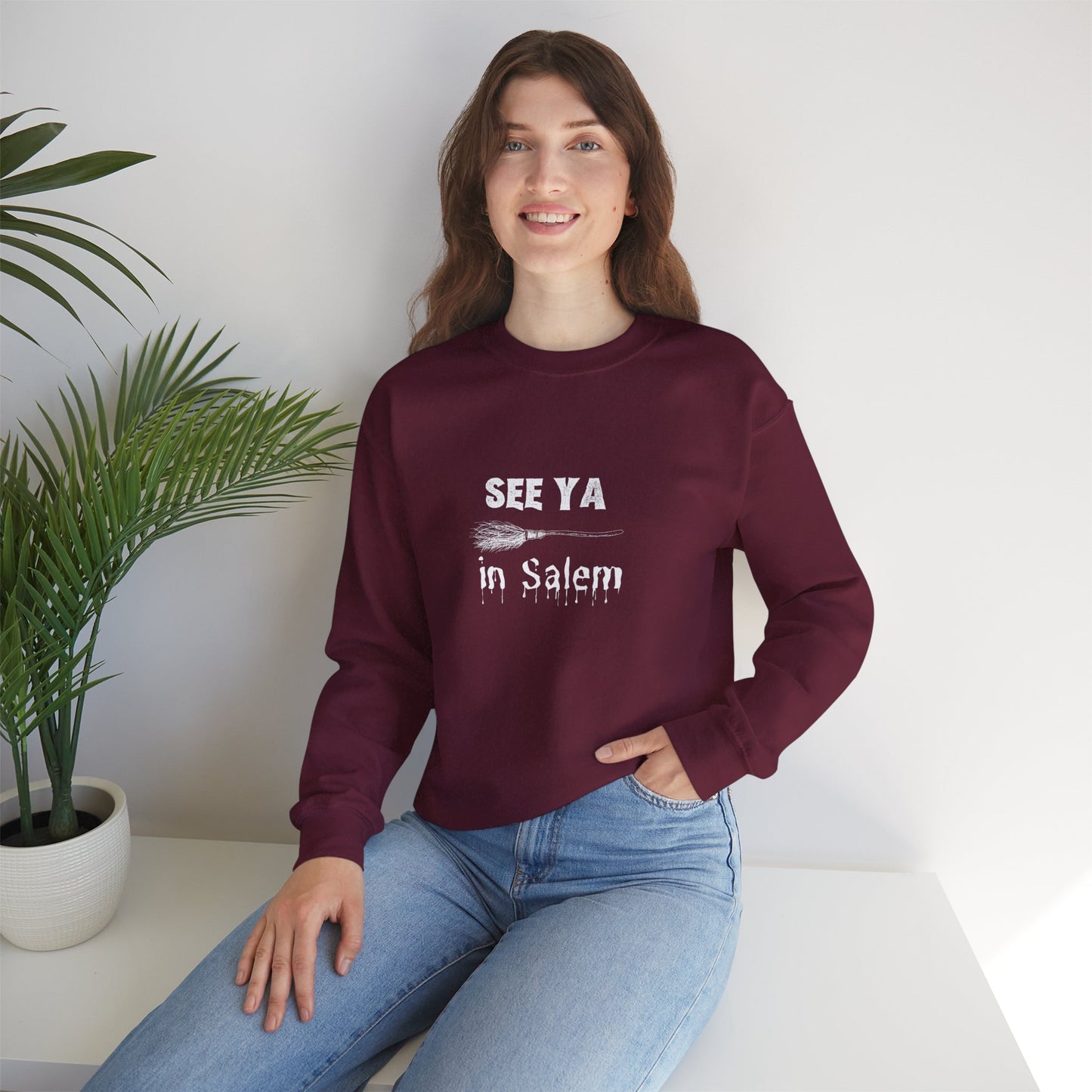 See Ya in Salem Halloween Unisex Crewneck Sweatshirt