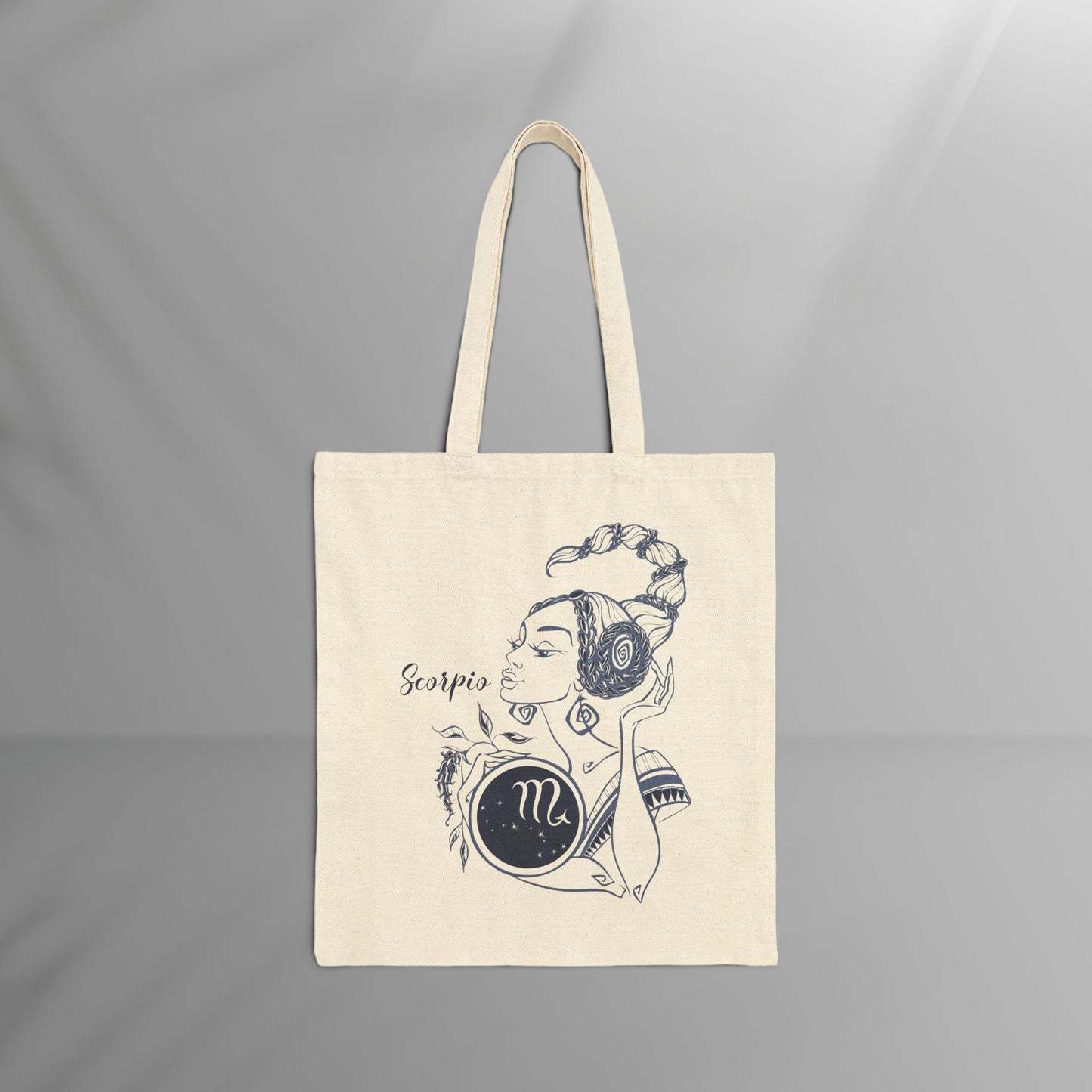 Scorpio Cotton Canvas Tote Bag