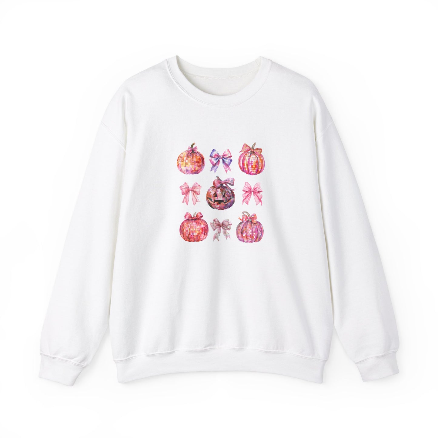 Halloween Disco Pumpkins Unisex Crewneck Sweatshirt