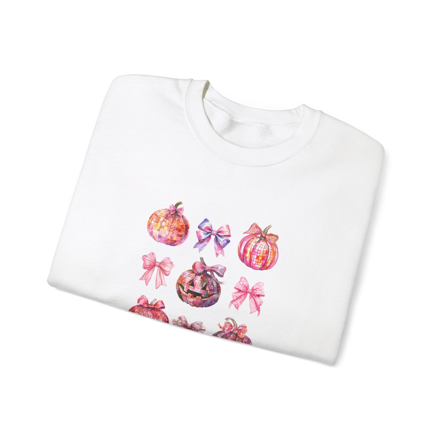 Halloween Disco Pumpkins Unisex Crewneck Sweatshirt