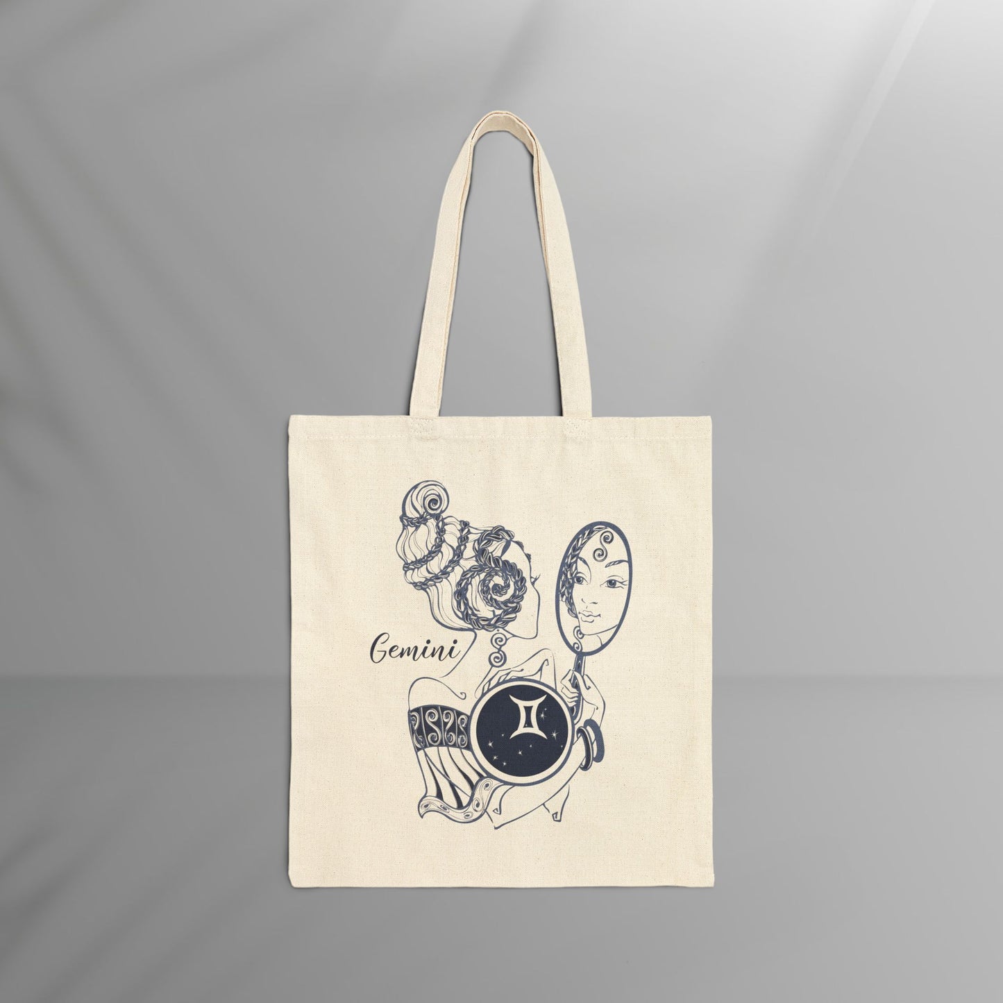 Gemini Cotton Canvas Tote Bag