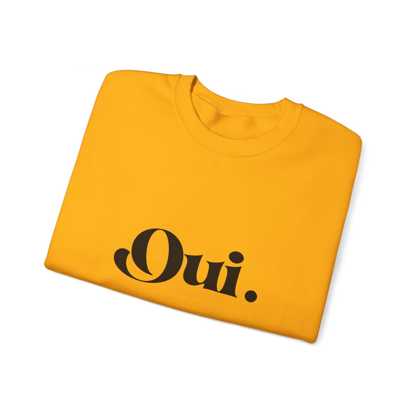 Oui Sweatshirt, Minimalist French Crewneck