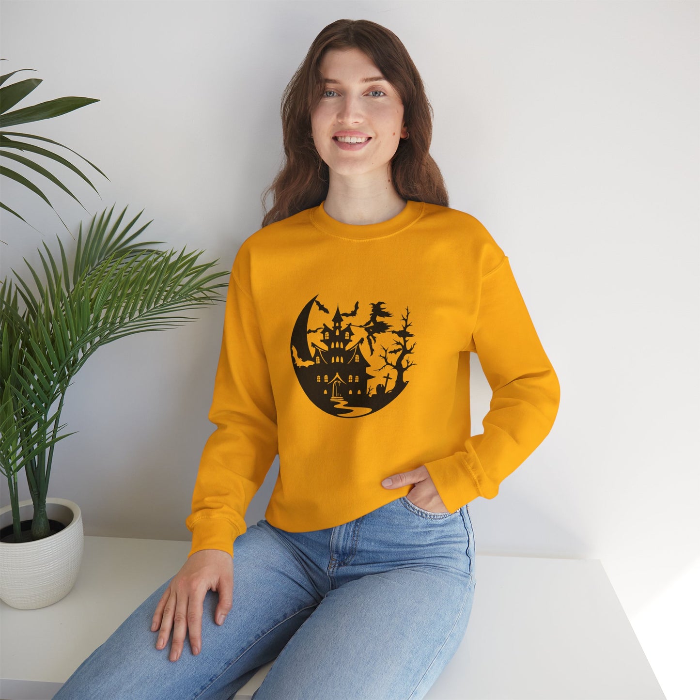 Spooky Halloween Unisex Crewneck Sweatshirt