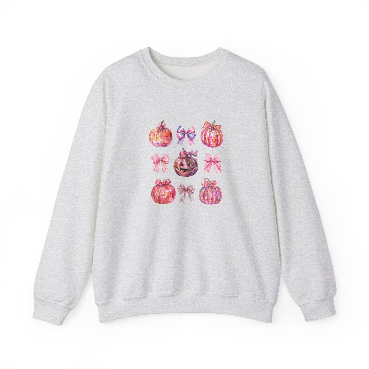 Halloween Disco Pumpkins Unisex Crewneck Sweatshirt