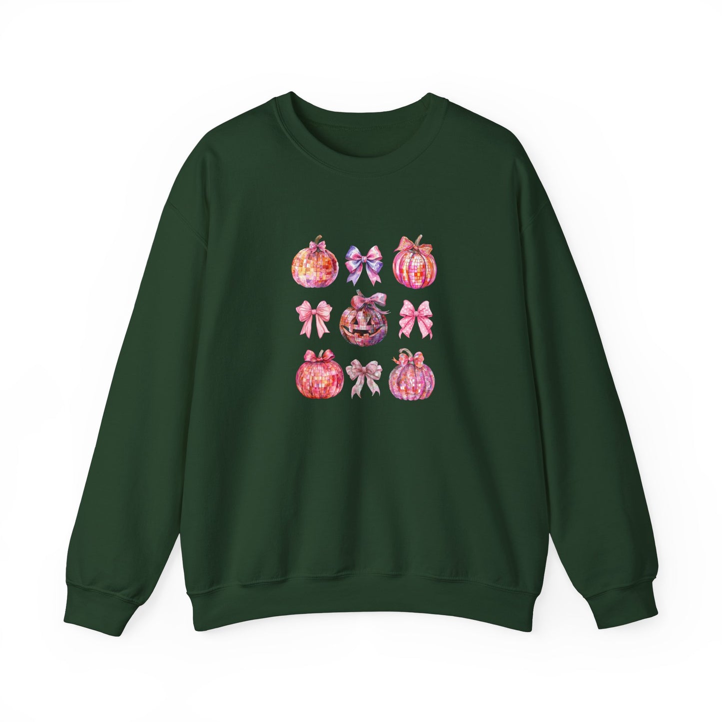 Halloween Disco Pumpkins Unisex Crewneck Sweatshirt