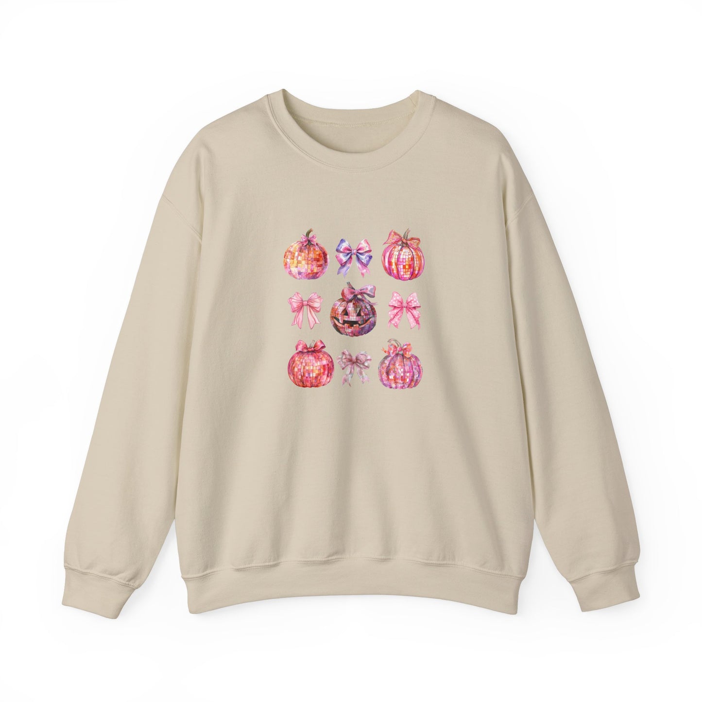 Halloween Disco Pumpkins Unisex Crewneck Sweatshirt