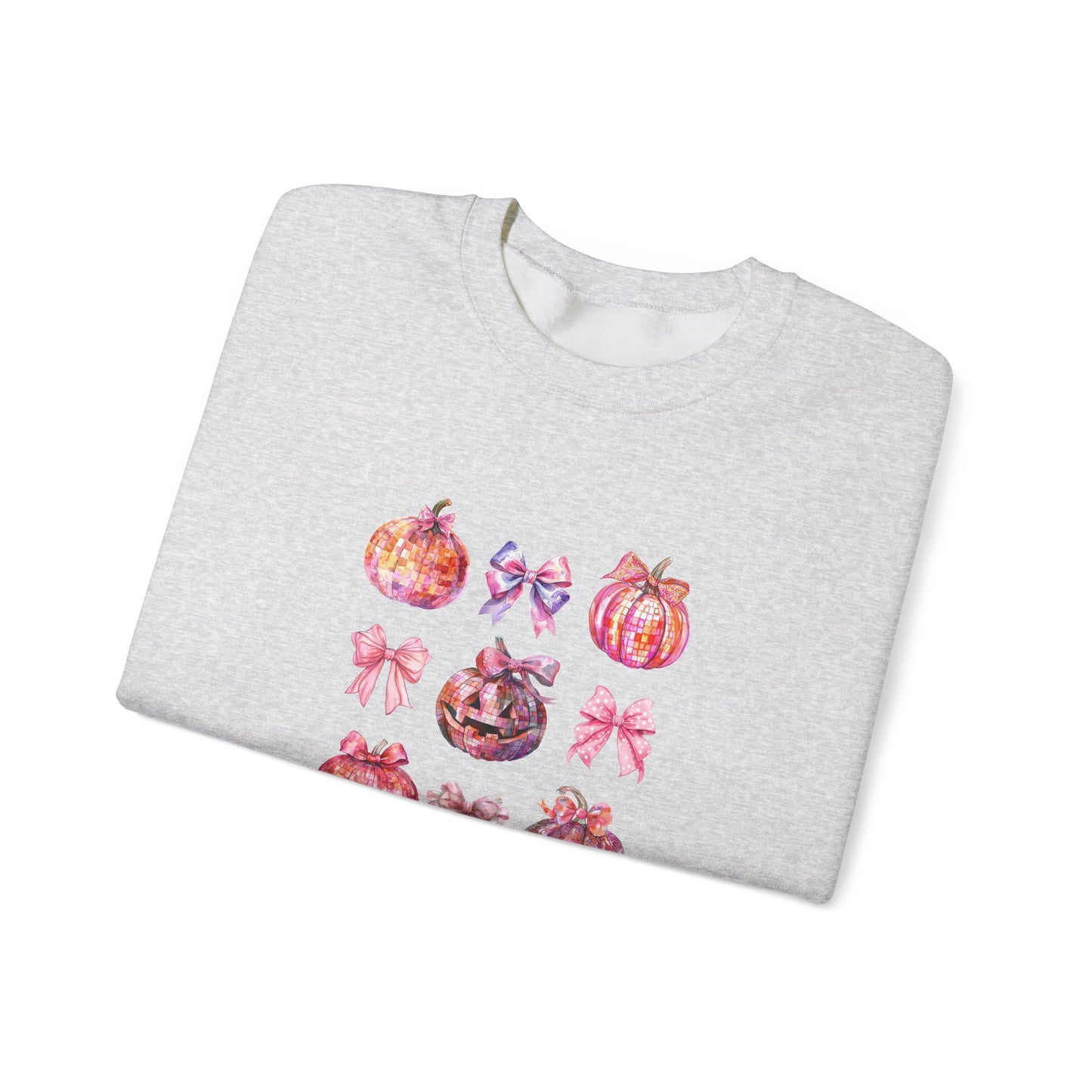 Halloween Disco Pumpkins Unisex Crewneck Sweatshirt