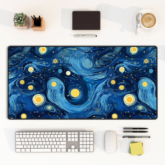 Starry Night Computer Desk Mat